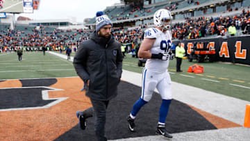 CINCINNATI, OH - OCTOBER 29: Andrew Luck of the Indianapolis Colts walks off of the field following the 24-23 loss against the Cincinnati Bengals at Paul Brown Stadium on October 29, 2017 in Cincinnati, Ohio. (Photo by Andy Lyons/Getty Images)