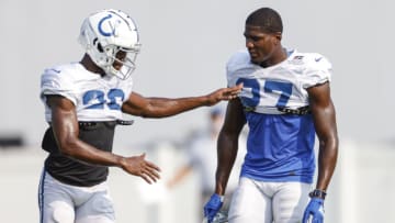 Colts CBs Rock Ya-Sin and Xavier Rhodes (Photo by Michael Hickey/Getty Images)