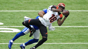 Indianapolis Colts wide receiver De'Michael Harris (12) in action