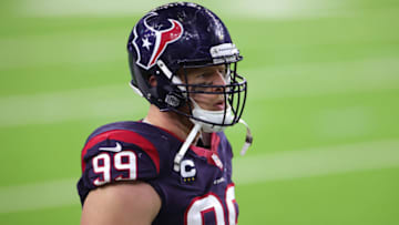 HOUSTON, TEXAS - JANUARY 03: J.J. Watt #99 of the Houston Texans (Photo by Carmen Mandato/Getty Images)