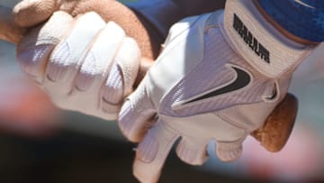 SAN FRANCISCO, CA - MAY 11: A detailed view of Darwin Barney