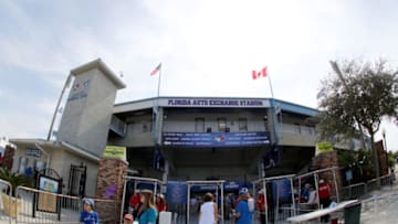 LAKELAND, FL- MARCH 02: An exterior view from the spring training home of the Toronto Blue Jays before the game against the Philadelphia Phillies at Florida Auto Exchange Stadium on March 2, 2016 in Dunedin, Florida. (Photo by Justin K. Aller/Getty Images)