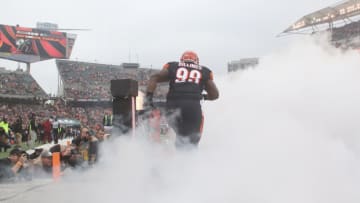 CINCINNATI, OH - OCTOBER 14: Andrew Billings #99 of the Cincinnati Bengals takes the field for the game against the Pittsburgh Steelers at Paul Brown Stadium on October 14, 2018 in Cincinnati, Ohio. The Steelers defeated the Bengals 28-21. (Photo by John Grieshop/Getty Images)