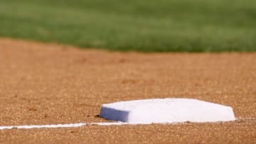 4 Mar 1998: General view of a base during a spring training game between the Cleveland Indians and the Kansas City Royals at the Baseball City Stadium in Davenport, Florida. The Royals defeated the Indians 11-10.