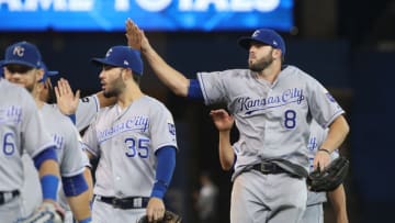 TORONTO, ON - SEPTEMBER 21: Mike Moustakas