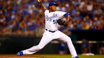 KANSAS CITY, MO - SEPTEMBER 01: Pitcher Miguel Almonte