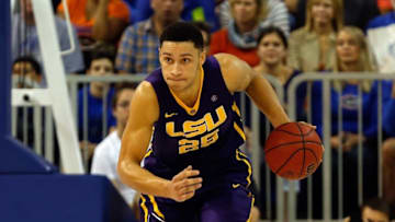 Jan 9, 2016; Gainesville, FL, USA; LSU Tigers forward Ben Simmons (25) drives to the basket against the Florida Gators during the second half at Stephen C. O