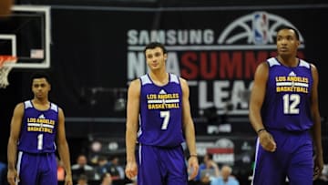Jul 13, 2015; Las Vegas, NV, USA; Los Angeles Lakers guard D