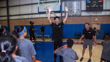 NEW YORK, NY - AUGUST 15: Lonzo Ball (Photo by Michael J. LeBrecht II/NBAE via Getty Images)