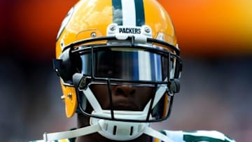 Sep 13, 2015; Chicago, IL, USA; Green Bay Packers wide receiver Davante Adams (17) during the second quarter at Soldier Field. Mandatory Credit: Mike DiNovo-USA TODAY Sports