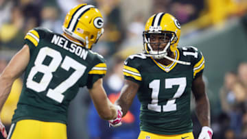 Green Bay Packers, Jordy Nelson, Davante Adams (Photo by John Konstantaras/Getty Images)