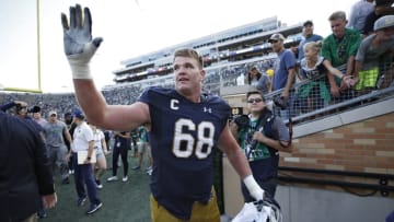 SOUTH BEND, IN - SEPTEMBER 02: Mike McGlinchey