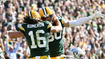 Green Bay Packers, Jimmy Graham, Jake Kumerow (Photo by Stacy Revere/Getty Images)