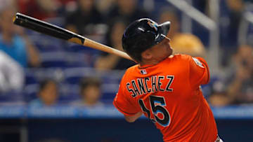 MIAMI, FL - APRIL 30: Gaby Sanchez