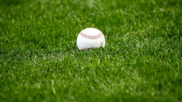 MILWAUKEE, WISCONSIN - APRIL 10: A baseball sits on the field before the game between the Houston Astros and Milwaukee Brewers at Miller Park on April 10, 2016 in Milwaukee, Wisconsin. (Photo by Dylan Buell/Getty Images)