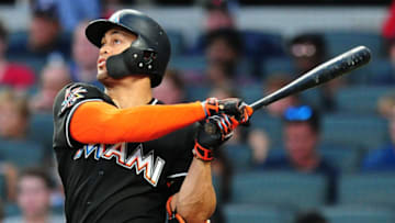 ATLANTA, GA - AUGUST 5: Giancarlo Stanton