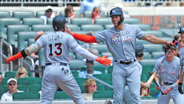 ATLANTA, GA - AUGUST 6: Marcell Ozuna