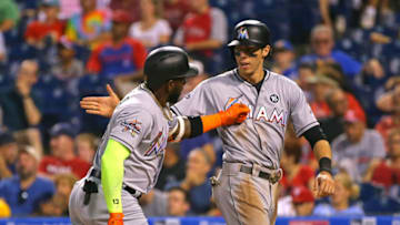 PHILADELPHIA, PA - AUGUST 22: Marcell Ozuna