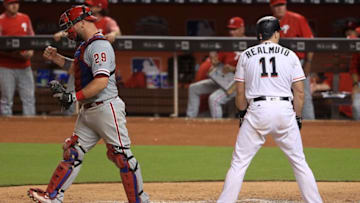 MIAMI, FL - AUGUST 31: Cameron Rupp