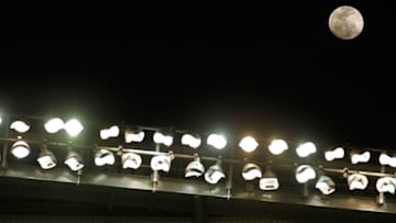 MIAMI, FL - MARCH 06: A general view of the new Marlins Ballpark during a game between the Miami Marlins and the University of Miami Hurricanes at Marlins Park on March 6, 2012 in Miami, Florida. (Photo by Mike Ehrmann/Getty Images)