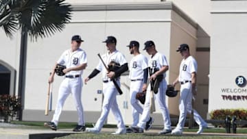 Tigers infield and outfield prospects took the field for workouts during spring training Minor League minicamp Monday, Feb. 21, 2022 at Tiger Town in Lakeland, Florida.Tigers5