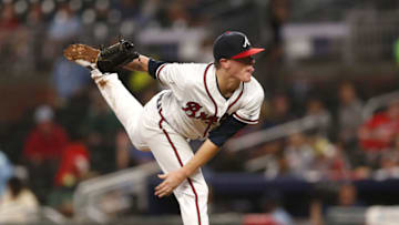 ATLANTA, GA - JULY 31: Kolby Allard #36 of the Atlanta Braves throws a pitch in the fifth inning of his MLB pitching debut during the game against the Miami Marlins at SunTrust Park on July 31, 2018 in Atlanta, Georgia. (Photo by Mike Zarrilli/Getty Images)