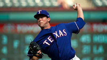 ARLINGTON, TX - AUGUST 5: Jeffrey Springs #54 of the Texas Rangers throws against the Baltimore Orioles during the eighth inning at Globe Life Park in Arlington on August 5, 2018 in Arlington, Texas. The Orioles won 9-6. (Photo by Ron Jenkins/Getty Images)