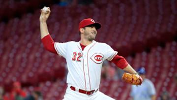 CINCINNATI, OH - SEPTEMBER 25: Matt Harvey #32 of the Cincinnati Reds throws a pitch against the Kansas City Royals at Great American Ball Park on September 25, 2018 in Cincinnati, Ohio. (Photo by Andy Lyons/Getty Images)