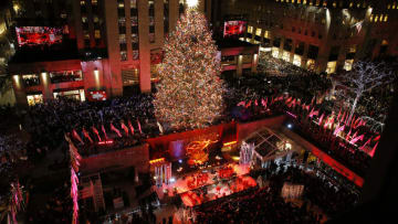 NEW YORK, NEW YORK - NOVEMBER 28: 86th Annual Rockefeller Center Christmas Tree Lighting Ceremony at Rockefeller Center on November 28, 2018 in New York City. (Photo by John Lamparski/Getty Images)