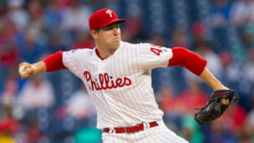 PHILADELPHIA, PA - JUNE 10: Jerad Eickhoff #48 of the Philadelphia Phillies throws a pitch against the Arizona Diamondbacks at Citizens Bank Park on June 10, 2019 in Philadelphia, Pennsylvania. (Photo by Mitchell Leff/Getty Images)