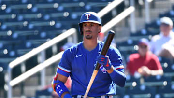 Texas Rangers first baseman Ronald Guzman will have a chance to become an everyday starter after his recent call up (Photo by Norm Hall/Getty Images)