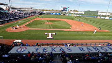 SURPRISE, ARIZONA - FEBRUARY 27: General view of Surprise Stadium during a Cactus League spring training game between the Chicago Cubs and Texas Rangers on February 27, 2020 in Surprise, Arizona. (Photo by Ralph Freso/Getty Images)