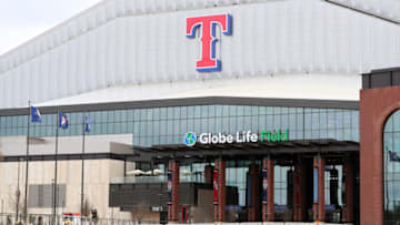 ARLINGTON, TEXAS - MARCH 18: A view of Globe Life Field, where the Texas Rangers MLB team plays, on March 18, 2020 in Arlington, Texas. The inaugural opening of Globe Life Field has been delayed this month due to closures and event cancellations caused by the COVID-19 virus. The NBA, NHL, NCAA and MLB have all announced cancellations or postponements of events because of the COVID-19. (Photo by Tom Pennington/Getty Images)