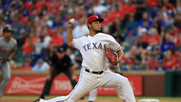 ARLINGTON, TX - JULY 26: Yu Darvish (Photo by Ronald Martinez/Getty Images)