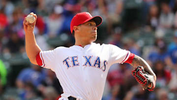 ARLINGTON, TX - APRIL 22: Keone Kela #50 of the Texas Rangers pitches in the ninth inning of a baseball game against the Seattle Mariners at Globe Life Park in Arlington on April 22, 2018 in Arlington, Texas. (Photo by Richard Rodriguez/Getty Images)