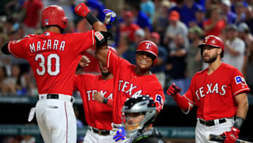 ARLINGTON, TX - AUGUST 17: Nomar Mazara