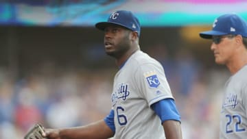 LOS ANGELES, CA - JULY 08: Lorenzo Cain (Photo by Stephen Dunn/Getty Images)