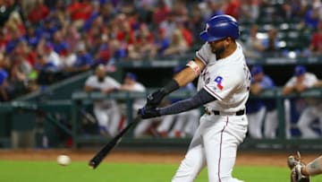 ARLINGTON, TX - SEPTEMBER 30: Nomar Mazara (Photo by Rick Yeatts/Getty Images)