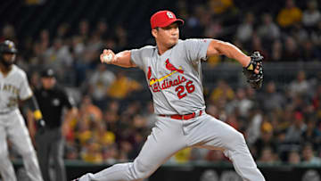 PITTSBURGH, PA - SEPTEMBER 23: Seung-Hwan Oh (Photo by Justin Berl/Getty Images)