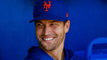 PHILADELPHIA, PA - AUGUST 20: Jacob deGrom #48 of the New York Mets before game one of a double header at Citizens Bank Park on August 20, 2022 in Philadelphia, Pennsylvania. (Photo by Rich Schultz/Getty Images)