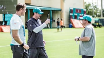 The Miami Dolphins took to the field for day 2 of OTA's with Adam Gase and Ryan Tannehill working. - image courtesy of the Miami Dolphins