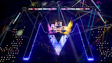 ATLANTA, GA - FEBRUARY 03: A general view during the Pepsi Super Bowl LIII Halftime Show at Mercedes-Benz Stadium on February 3, 2019 in Atlanta, Georgia. (Photo by Rob Carr/Getty Images)