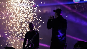 MIAMI, FLORIDA - DECEMBER 30: Gavin DeGraw performs during halftime of the Capital One Orange Bowl at Hard Rock Stadium on December 30, 2019 in Miami, Florida. (Photo by Mark Brown/Getty Images)
