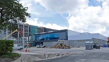 MIAMI GARDENS, FL - JUNE 22: A general view of the new Miami Dolphins training facility which is located across the street from Hard Rock Stadium on June 22, 2020 in Miami Gardens, Florida. The complex will be named the Baptist Health Training Complex. (Photo by Joel Auerbach/Getty Images)