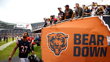 CHICAGO, IL - OCTOBER 22: Bryce Callahan #37 of the Chicago Bears walks off of the field after the Bears defeated the Carolina Panthers 17-3 at Soldier Field on October 22, 2017 in Chicago, Illinois. (Photo by Wesley Hitt/Getty Images)