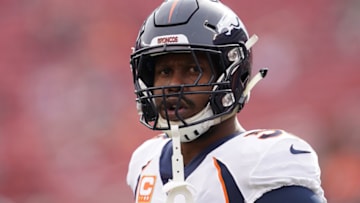 SANTA CLARA, CA - DECEMBER 09: Von Miller #58 of the Denver Broncos warms up prior to their game against the San Francisco 49ers at Levi's Stadium on December 9, 2018 in Santa Clara, California. (Photo by Robert Reiners/Getty Images)