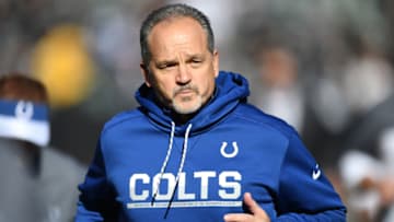 OAKLAND, CA - DECEMBER 24: Head coach Chuck Pagano of the Indianapolis Colts stands on the field during warmups prior to their NFL game against the Oakland Raiders at Oakland Alameda Coliseum on December 24, 2016 in Oakland, California. (Photo by Thearon W. Henderson/Getty Images)