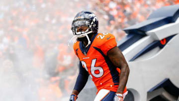 DENVER, CO - SEPTEMBER 17: Free safety Darian Stewart #26 of the Denver Broncos runs onto the field during player introductions before a game against the Dallas Cowboys at Sports Authority Field at Mile High on September 17, 2017 in Denver, Colorado. (Photo by Justin Edmonds/Getty Images)