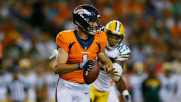 DENVER, CO - AUGUST 26: Quarterback Kyle Sloter