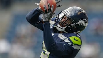 SEATTLE, WA - AUGUST 18: Cornerback Tramaine Brock #5 of the Seattle Seahawks warms up prior to the game against the Minnesota Vikings at CenturyLink Field on August 18, 2017 in Seattle, Washington. (Photo by Otto Greule Jr/Getty Images)
